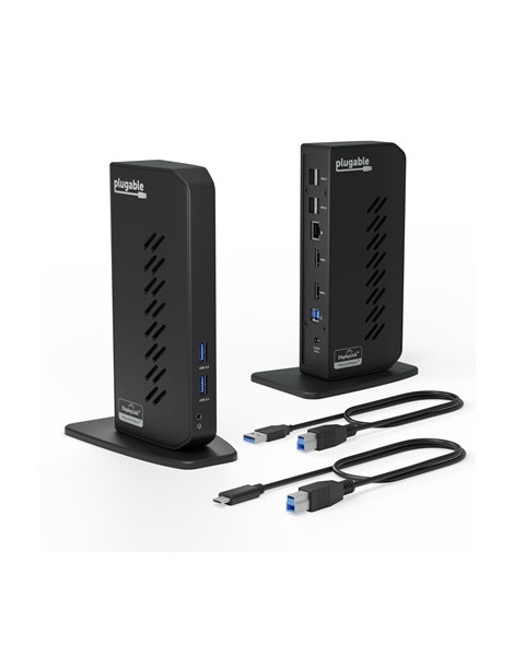 Plugable UD-3900Z USB-A/USB-C Dual Monitor Universal DisplayLink Certified Docking Station