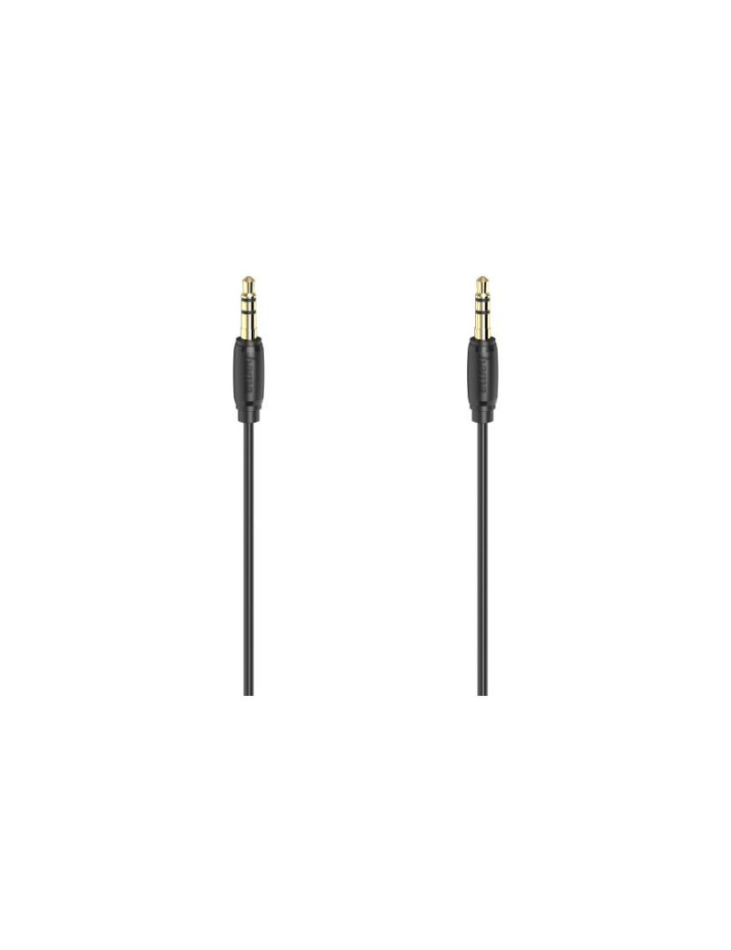 Hama 3.5mm Jack Stereo Cable  Male to Male  Gold-Plated  Ultra-thin  3 Metre