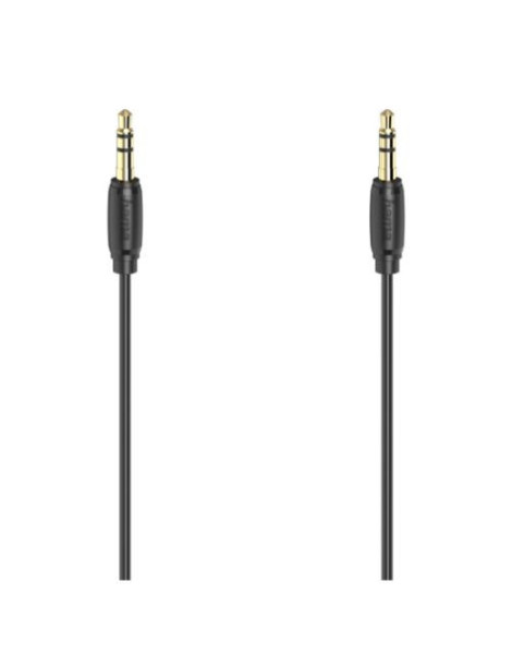 Hama 3.5mm Jack Stereo Cable  Male to Male  Gold-Plated  Ultra-thin  3 Metre