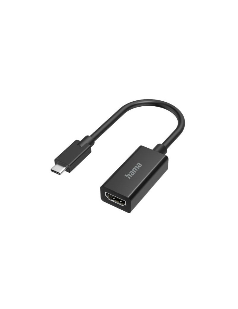 Hama USB-C Male to HDMI Female Cable  Ultra-HD 4K  Black