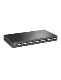 TP-LINK (TL-SG3452) JetStream 48-Port Gigabit L2 Managed Network Switch with 4 SFP Slots  L2/L3/L4 QoS  Fanless  Rackmountable