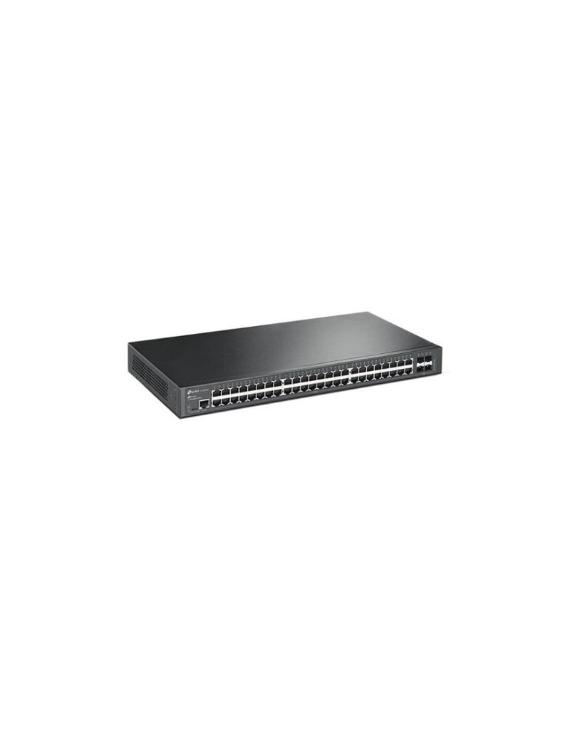 TP-LINK (TL-SG3452) JetStream 48-Port Gigabit L2 Managed Network Switch with 4 SFP Slots  L2/L3/L4 QoS  Fanless  Rackmountable