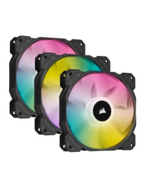 Corsair iCUE SP120 ELITE Performance 12cm PWM RGB Case Fans (3 Pack)  8 ARGB LEDs  Hydraulic Bearing  Lighting Node CORE Included