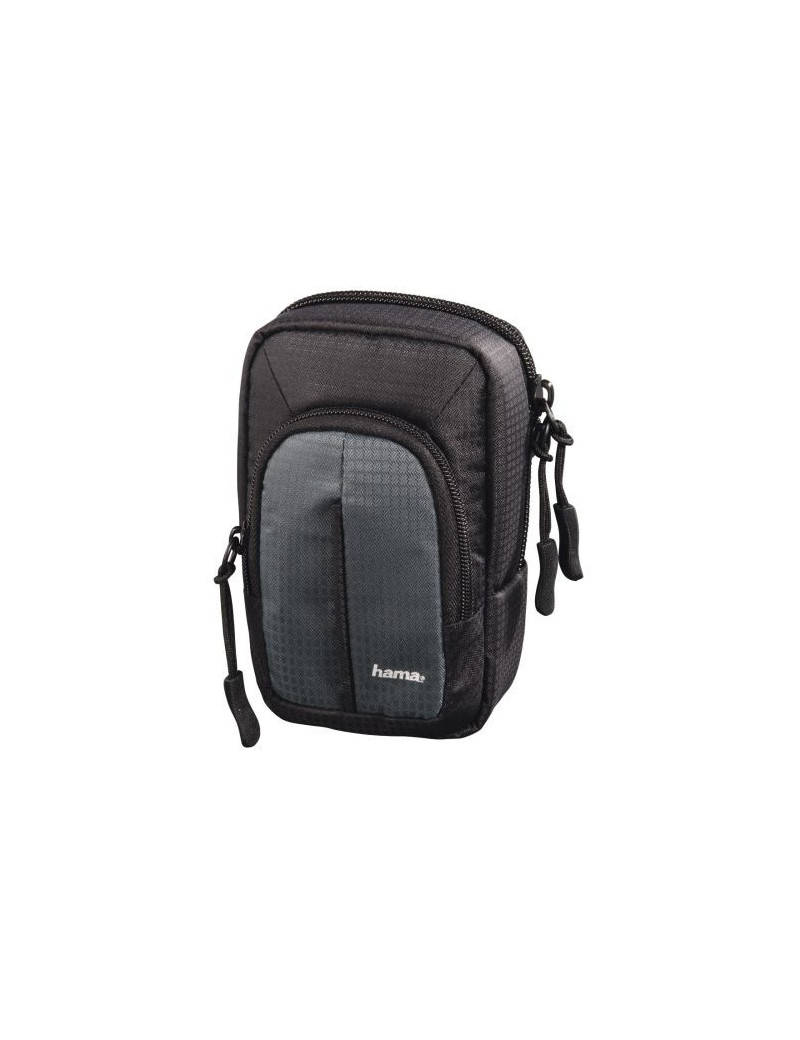 Hama Fancy Urban 80M Compact Camera Case  Belt Loop  Neck Strap  Grey/Black  7.5 x 4.5 x 12.5 Compartment