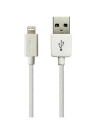 Sandberg Charging/Data USB-A to Lightning Cable  480Mbps  1 Metre  White  5 Year Warranty