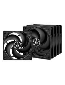 Arctic P12 Pressure Optimised 12cm Case Fans (5 Pack)  Black  Fluid Dynamic  1800 RPM   Value Pack