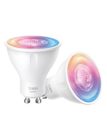 TP-LINK (TAPO L630 2-Pack) Smart Wi-Fi Spotlight (Multicolour)  Single Unit  White Tunable  Dimmable  Schedule & Timer  App/Voice Control  GU10 Lamp Base