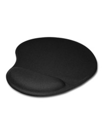 Jedel Mouse Pad with Ergonomic Wrist Rest  Black