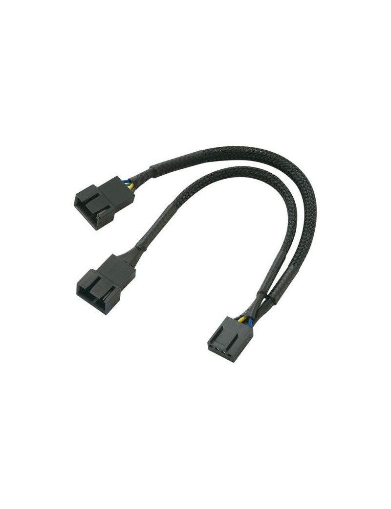 Akasa PWM Fan Splitter Cable  2 PWM Fans from Single PWM Header  15cm