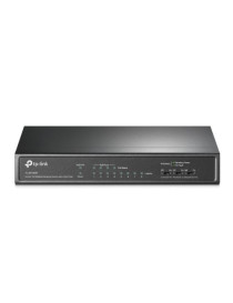 TP-LINK (TL-SF1008P) 8-Port 10/100Mbps Unmanaged Desktop Switch  4-Port PoE+  Steel Case