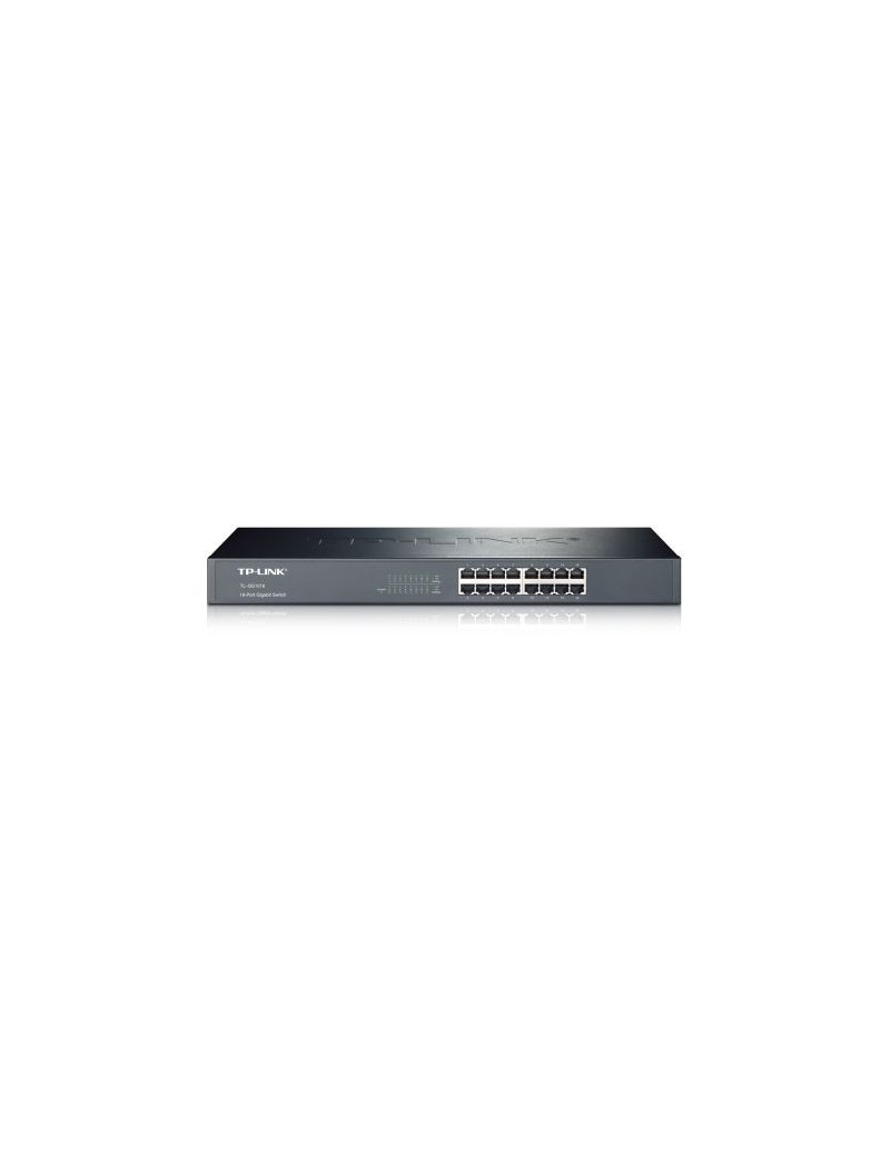 TP-LINK (TL-SG1016) 16-Port Gigabit Unmanaged Rackmount Switch  Steel Case