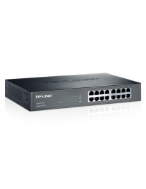 TP-LINK (TL-SG1016D) 16-Port Gigabit Unmanaged  Desktop/Rackmount Switch  Steel Case