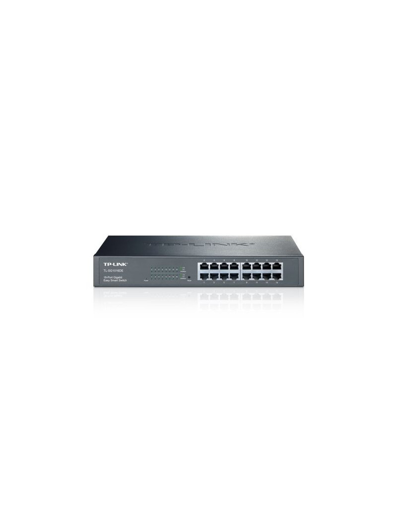 TP-LINK (TL-SG1016DE) 16-Port Gigabit Easy Smart Switch  Unmanaged  Rackmountable