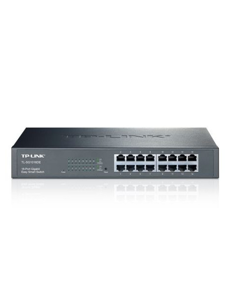 TP-LINK (TL-SG1016DE) 16-Port Gigabit Easy Smart Switch  Unmanaged  Rackmountable