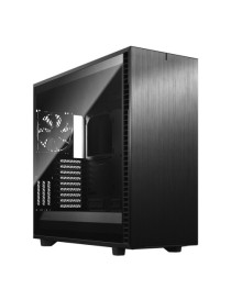 Fractal Design Define 7 XL (Light TG) Gaming Case w/ Light Tint Glass Window  E-ATX  Modular Design  3 Fans  Fan Hub  Sound Dampening  USB-C