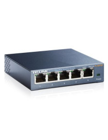 TP-LINK (TL-SG105) 5-Port Gigabit Unmanaged Desktop Switch  Steel Case