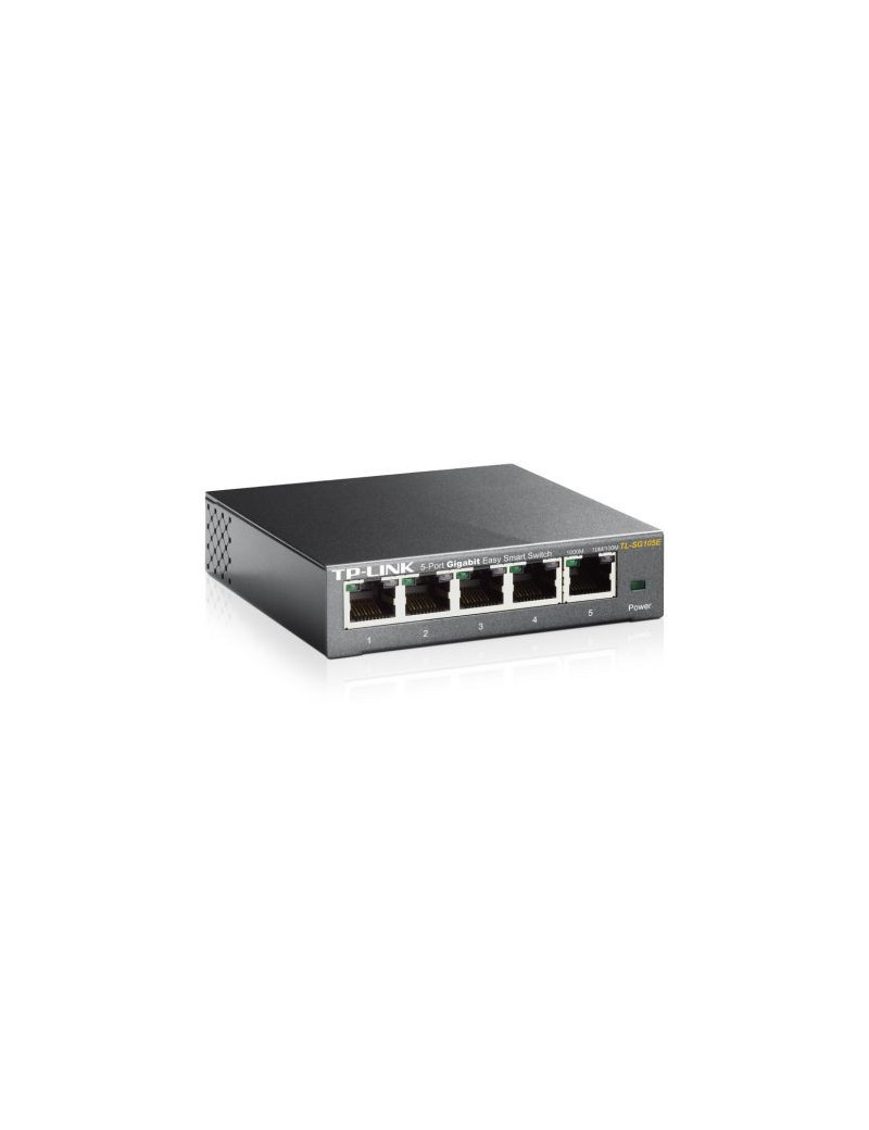 TP-LINK (TL-SG105E) 5-Port Gigabit Easy Smart Switch  Steel Case