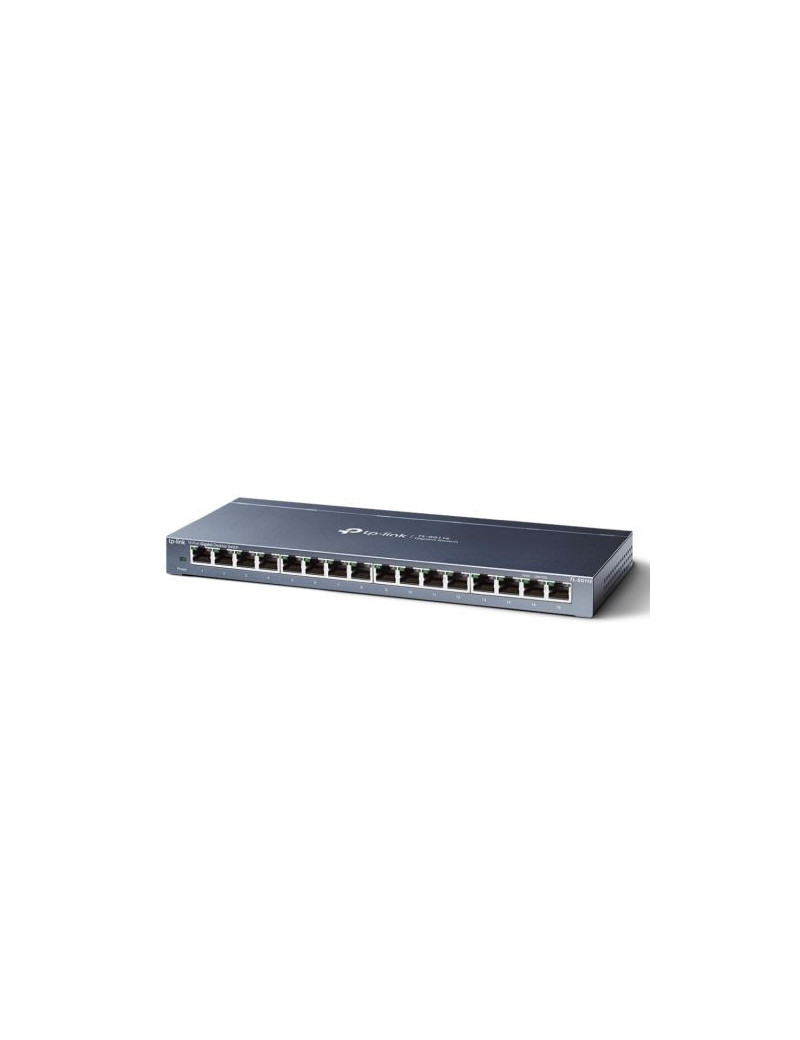 TP-LINK (TL-SG116) 16-Port Gigabit Unmanaged Desktop Switch  Steel Case