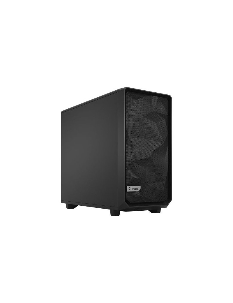 Fractal Design Meshify 2 (Black Solid) Gaming Case  E-ATX  Angular Mesh Front  3 Fans  Fan Hub  Detachable Front Filter  USB-C