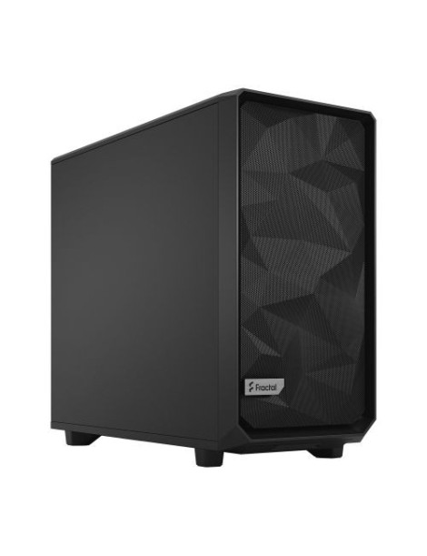 Fractal Design Meshify 2 (Black Solid) Gaming Case  E-ATX  Angular Mesh Front  3 Fans  Fan Hub  Detachable Front Filter  USB-C