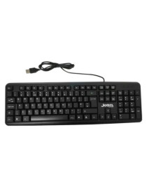 Jedel K11 Wired Keyboard  USB  Low Profile  Spill Resistant  Quiet Keys