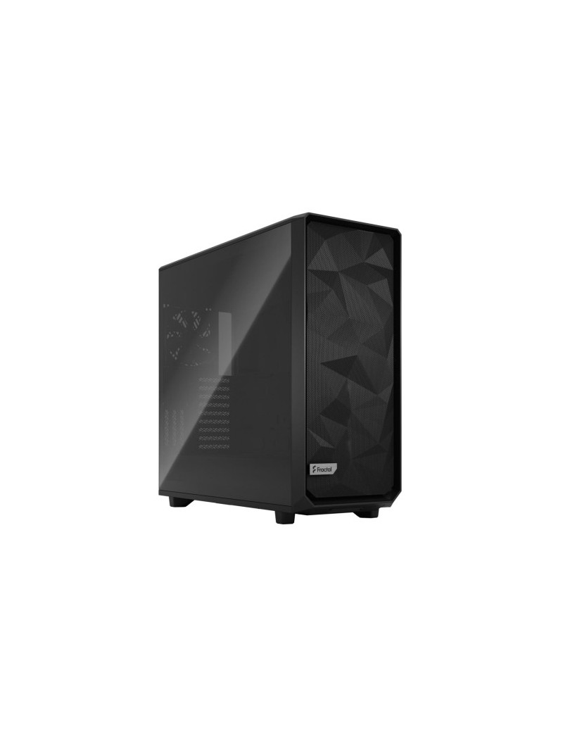 Fractal Design Meshify 2 XL (Black TG) Gaming Case w/ Light Tint Glass Window  E-ATX  Angular Mesh Front  3 Fans  Fan Hub  Detach. Front Filter  USB-C