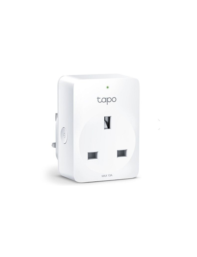 TP-LINK (TAPO P100) Mini Smart Wi-Fi Socket  Remote Access  Scheduling  Away Mode  Voice Control