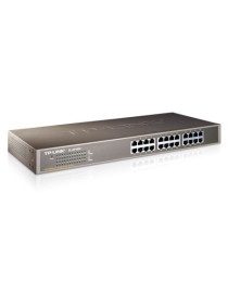 TP-LINK (TL-SF1024) 24-Port 10/100Mbps Unmanaged  Rackmount Switch  Steel Case