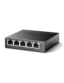 TP-LINK (TL-SG1005LP)  5-Port Gigabit Unmanaged Desktop Switch  4-Port PoE  Intelligent Power  Steel Case