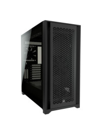 Corsair 5000D Airflow Gaming Case w/ Glass Window  E-ATX  2 x AirGuide Fans  High-Airflow Front Panel  USB-C  Black