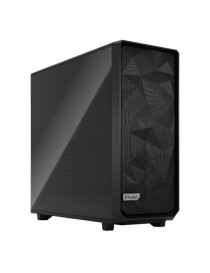 Fractal Design Meshify 2 XL (Black TG Dark) Gaming Case w/ Dark Tint Glass Window  E-ATX  Angular Mesh Front  3 Fans  Fan Hub  Detach. Front Filter  USB-C