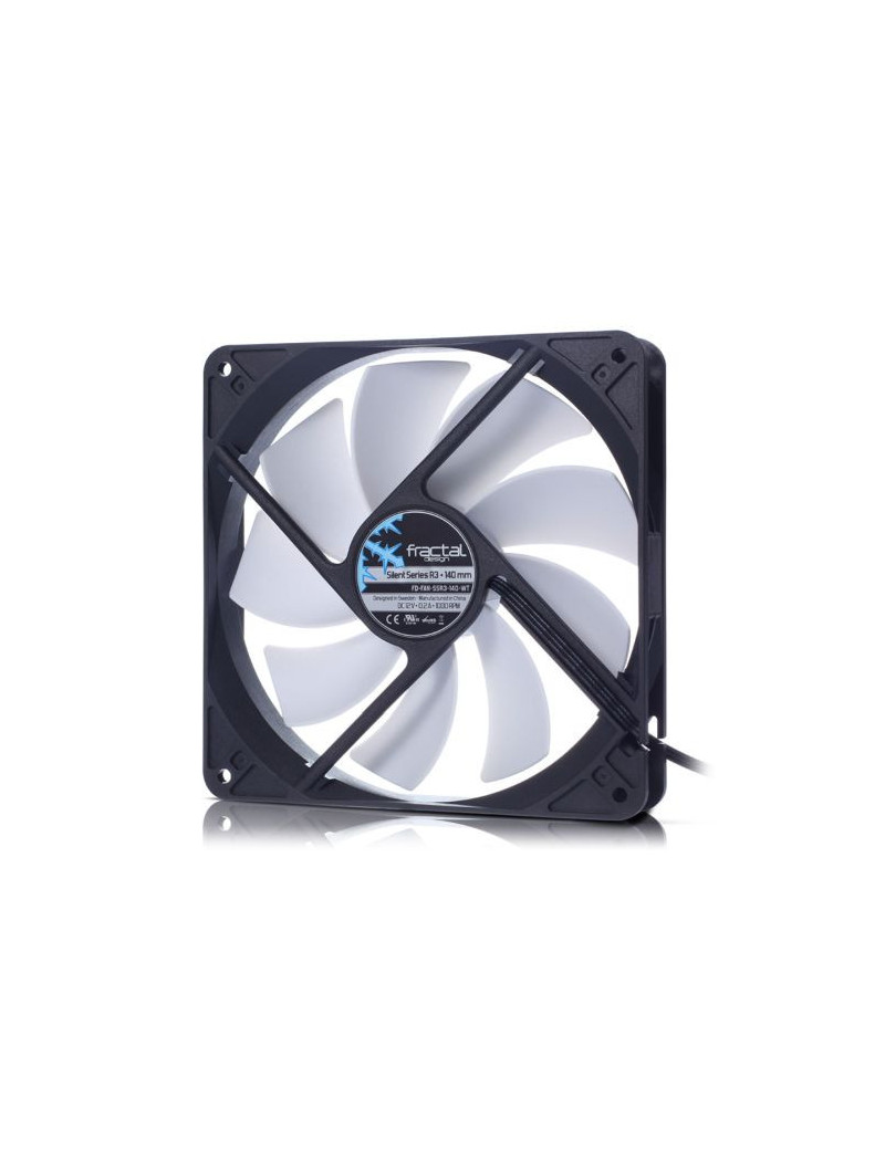 Fractal Design Silent Series R3 14cm Case Fan  9 Blades  Rifle Bearing  1000 RPM