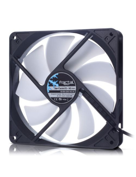 Fractal Design Silent Series R3 14cm Case Fan  9 Blades  Rifle Bearing  1000 RPM