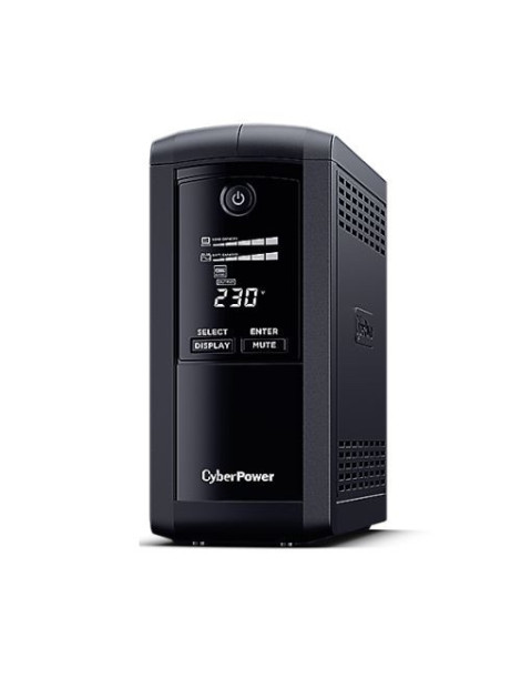 CyberPower Value Pro 1000VA Line Interactive Tower UPS  550W  LCD Display  6x IEC  AVR Energy Saving  1Gbps Ethernet