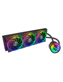 Akasa SOHO 360 Dusk Edition 360mm ARGB Liquid CPU Cooler  RGB Controller  Triple Radiator  PWM Fans  Black