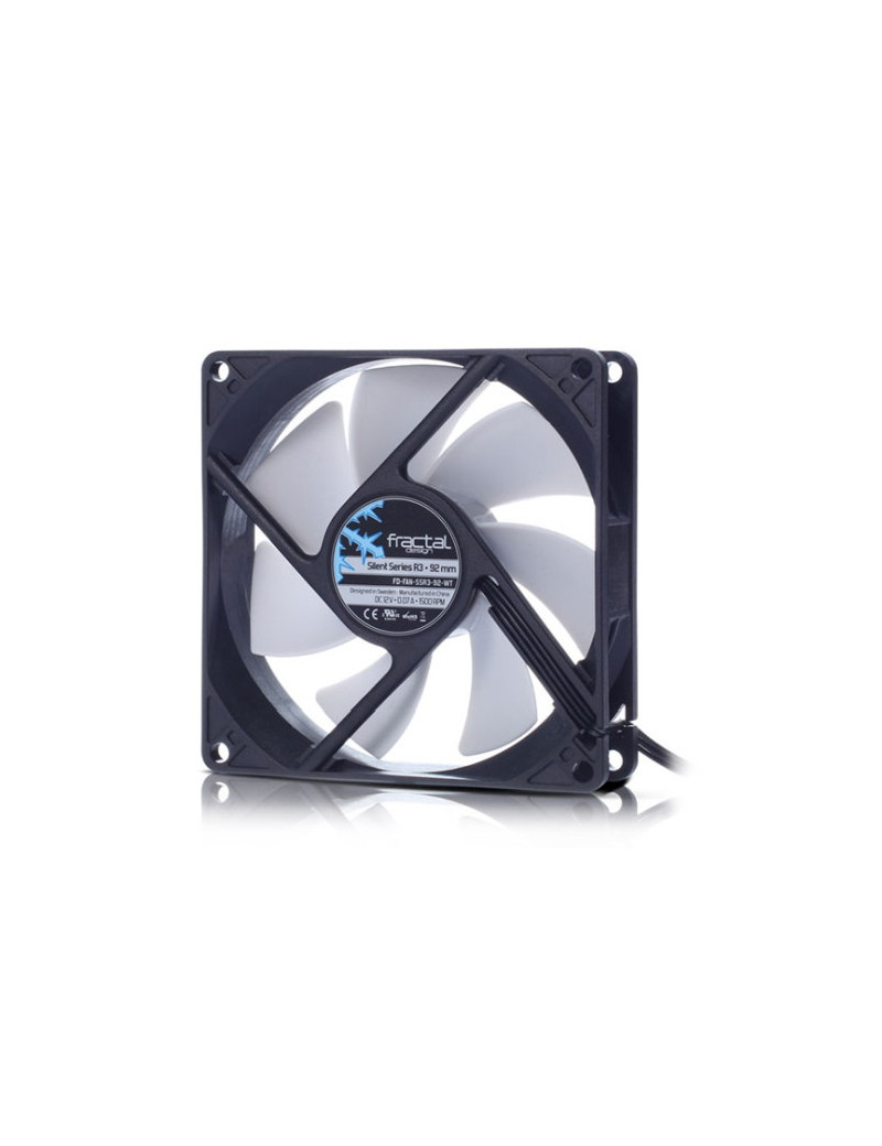 Fractal Design Silent Series R3 9cm Case Fan  7 Blades  Rifle Bearing  1500 RPM