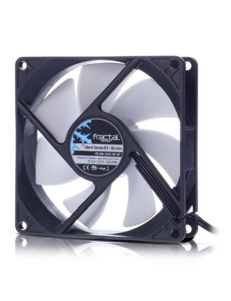 Fractal Design Silent Series R3 9cm Case Fan  7 Blades  Rifle Bearing  1500 RPM