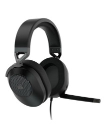 Corsair HS65 Surround Gaming Headset  3.5mm Jack (USB Adapter)  7.1 Surround  Flip-To-Mute Mic  SoundID Customisation  Carbon