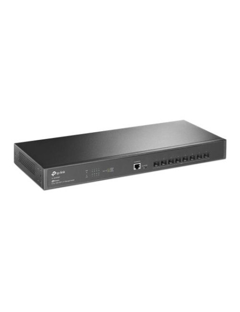 TP-LINK (TL-SX3008F) JetStream 8-Port 10GE SFP+ L2+ Managed Switch  Centralized Management  Fanless  Rackmountable