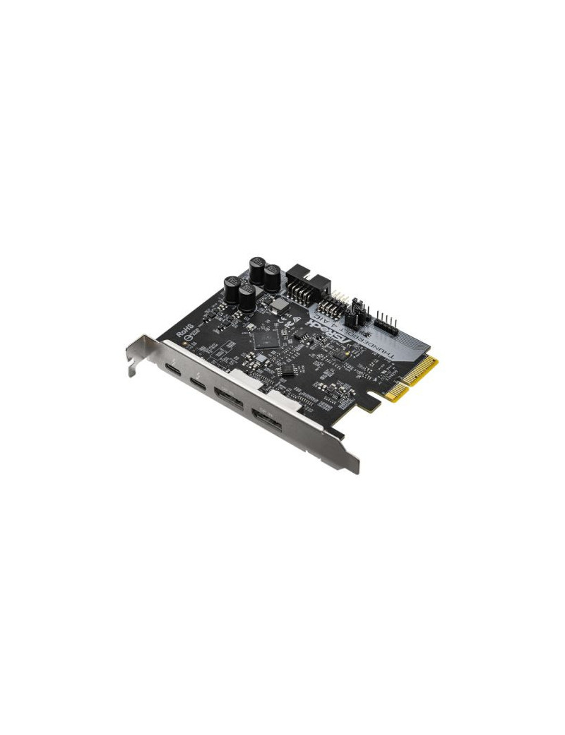 Asrock Thunderbolt 4 AIC  PCI Express  2 x Thunderbolt 4 Type-C  2 x DisplayPort IN  1 x USB 2.0  TBT Header