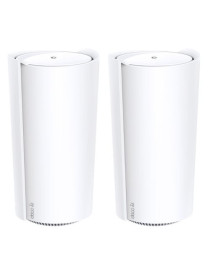 TP-LINK (DECO XE200) AXE11000 Tri-Band Whole Home Mesh Wi-Fi 6E System  2 Pack  16-Stream WiFi  10G LAN  AI-Driven Mesh  Voice Control