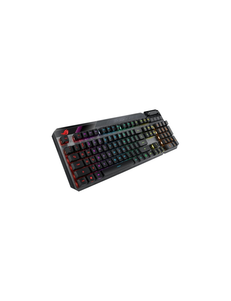 Asus ROG CLAYMORE II RGB Mechanical Gaming Keyboard  Wired/Wireless  RX Red Mechanical Switches  Fully Programmable Keys  Aura Sync  Detachable Numpad & Wrist Rest