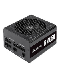 Corsair 650W RM650 PSU  Fully Modular  80+ Gold  Rifle Bearing Fan  Zero RPM Mode