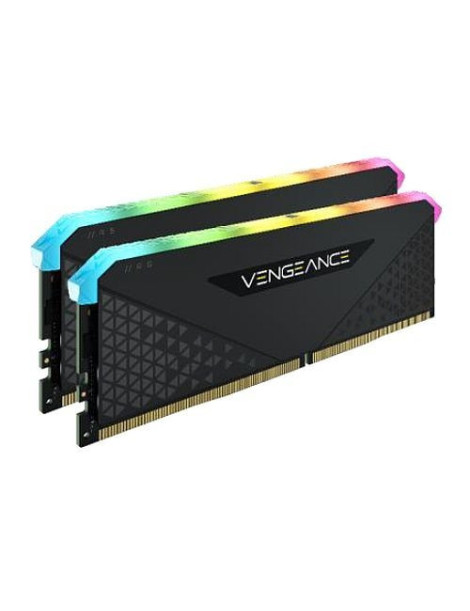 Corsair Vengeance RGB RT 32GB Memory Kit (2 x 16GB)  DDR4  3600MHz (PC4-28800)  CL16  10 LEDs  AMD Optimised  Black