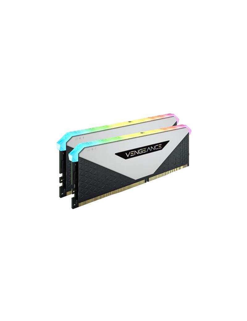 Corsair Vengeance RGB RT 32GB Memory Kit (2 x 16GB)  DDR4  3600MHz (PC4-28800)  CL18  10 LEDs  AMD Optimised  White