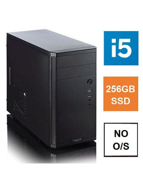 Spire MATX Tower PC  Vida Business Case  i5-12400  8GB 3200MHz  256GB SSD  Corsair 550W  No Optical  KB & Mouse  No Operating System