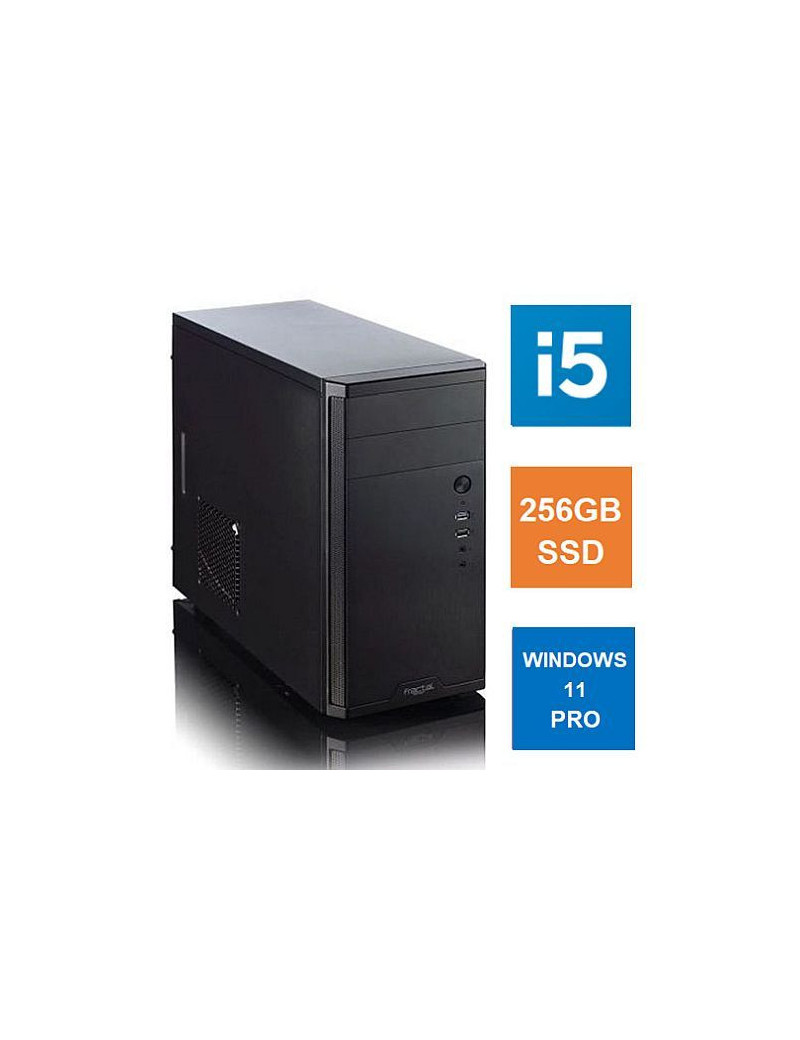 Spire MATX Tower PC  Vida Business Case  i5-12400  8GB 3200MHz  256GB SSD  Corsair 550W  No Optical  KB & Mouse  Windows 11 Pro