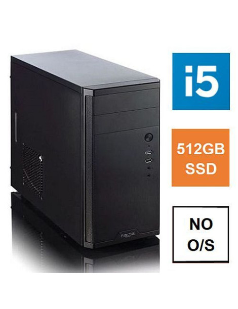 Spire MATX Tower PC  Vida Business Case  i5-12400  8GB 3200MHz  512GB SSD  Corsair 550W  No Optical  KB & Mouse  No Operating System