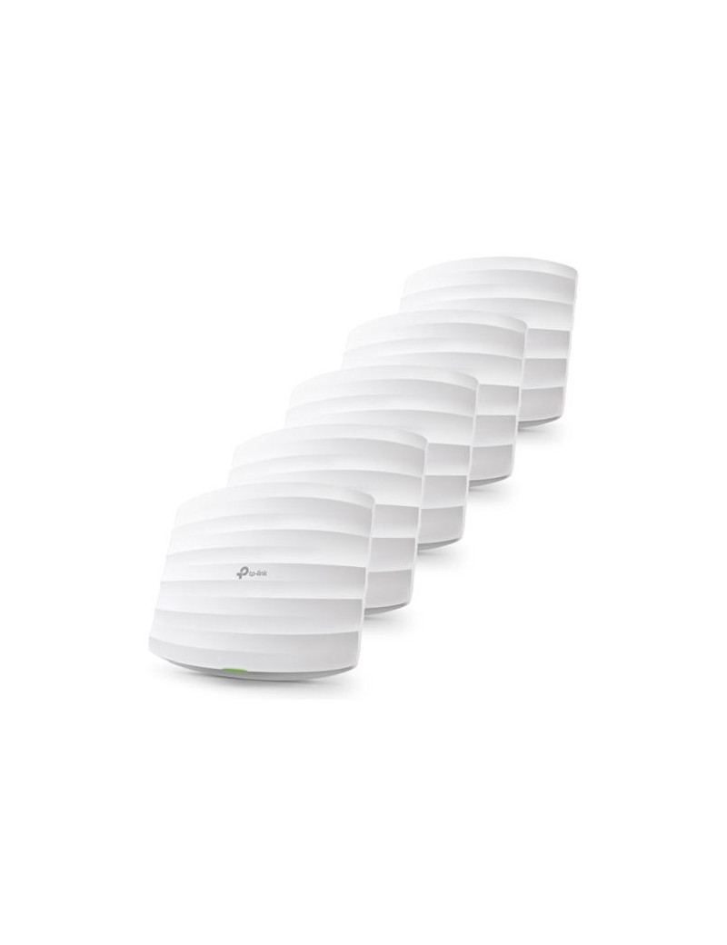 TP-LINK (EAP245) Omada AC1750 (1300+450) Dual Band Wireless Ceiling Mount Access Point  5 Pack  PoE  GB LAN  MU-MIMO  Free Software