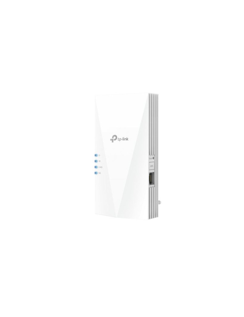 TP-LINK (RE600X) AX1800 (1201+574) Dual Band Wall-Plug Wi-Fi 6 Range Extender  Ultra-Low Latency  OneMesh  AP Mode